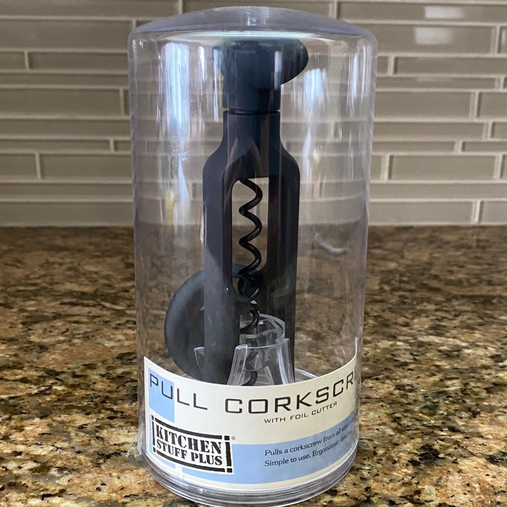 🆕 Pull Corkscrew with Foil Cutter
